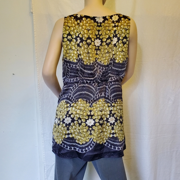 Cabi Pearls & Chains Silk Tank - Picture 2 of 10